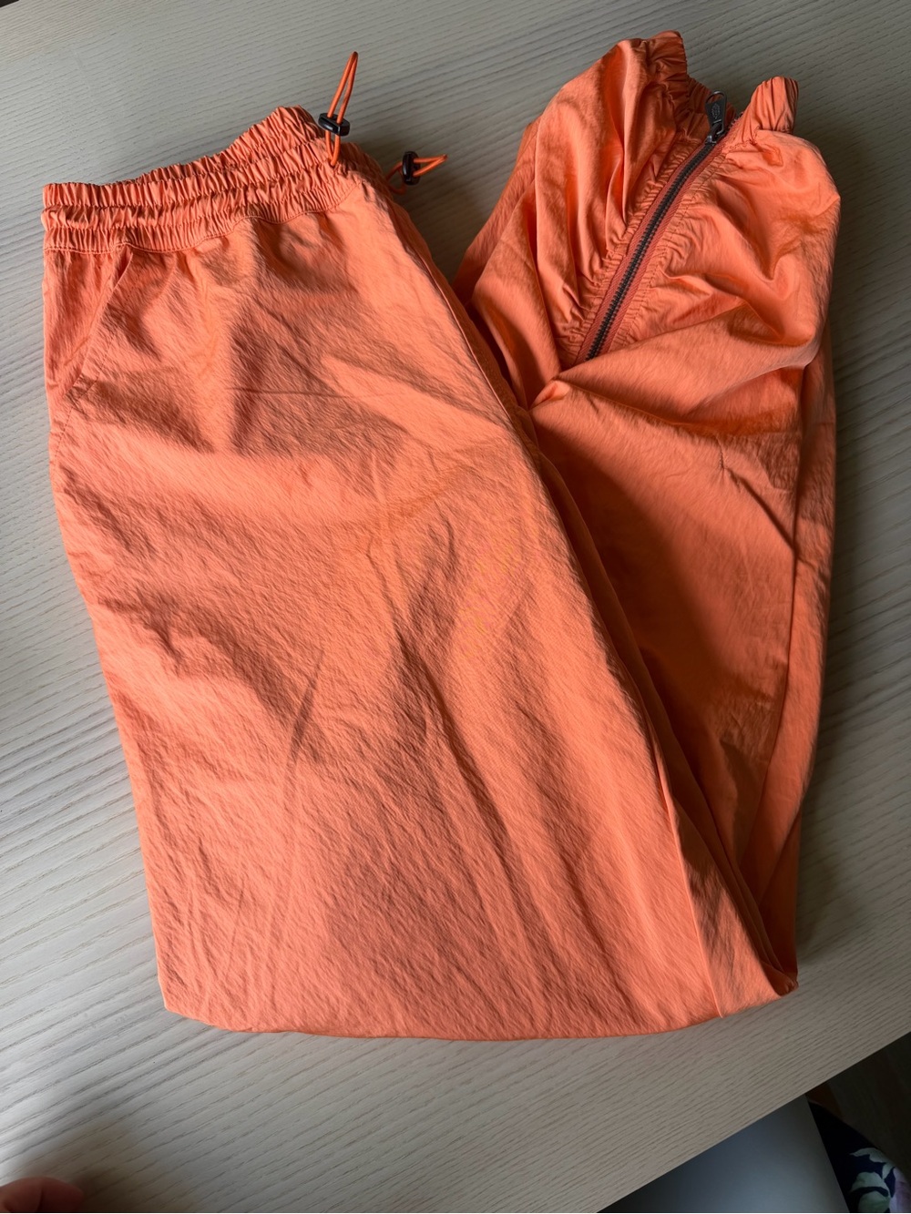 FP Movement Free People Ruched Ankle Zip Track Pant Joggers Orange XS - Picture 3 of 5